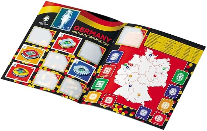 Topps: 2024 Match Attax Euros Sticker Album Starter Pack Toys & Games Topps
