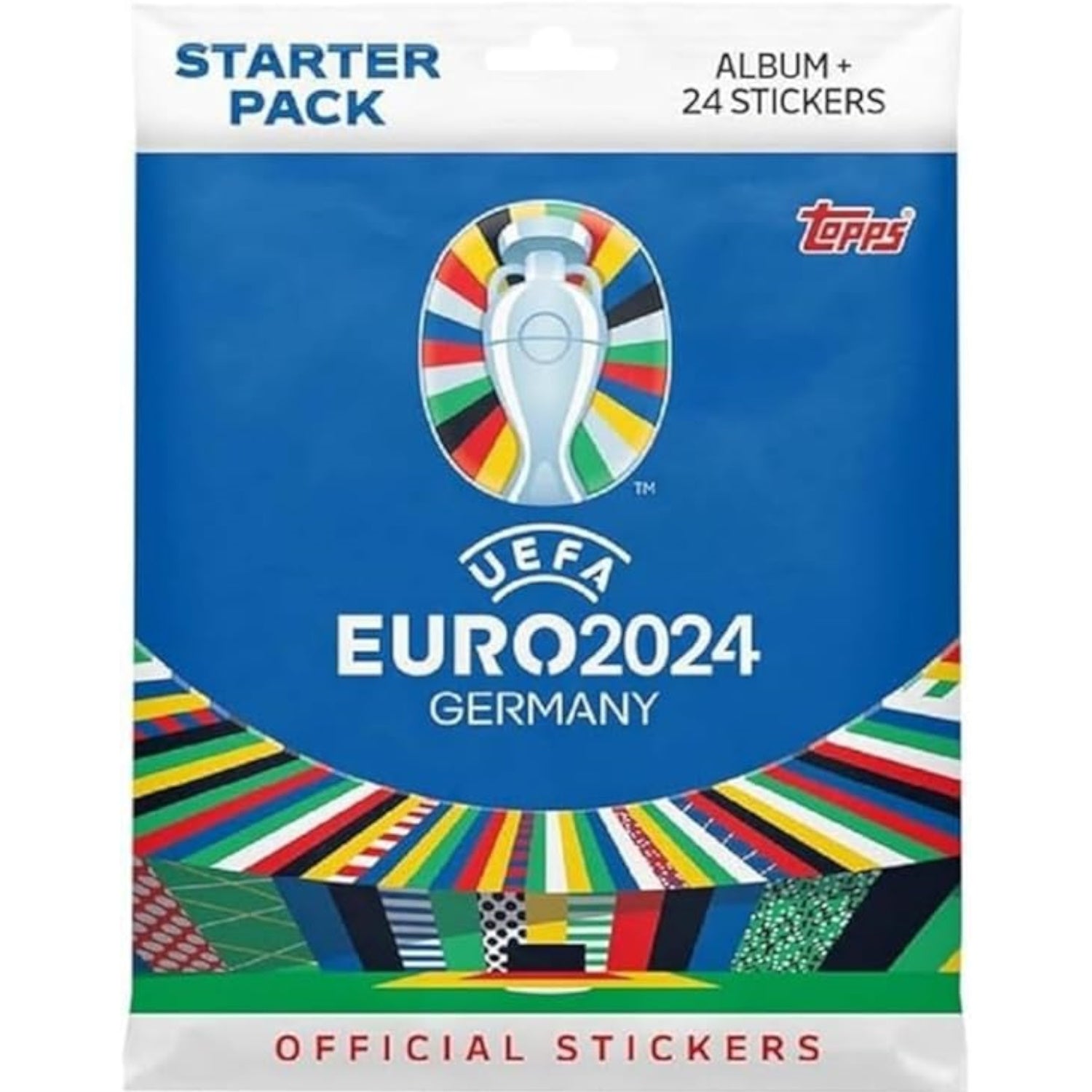 Topps: 2024 Match Attax Euros Sticker Album Starter Pack Toys & Games Topps