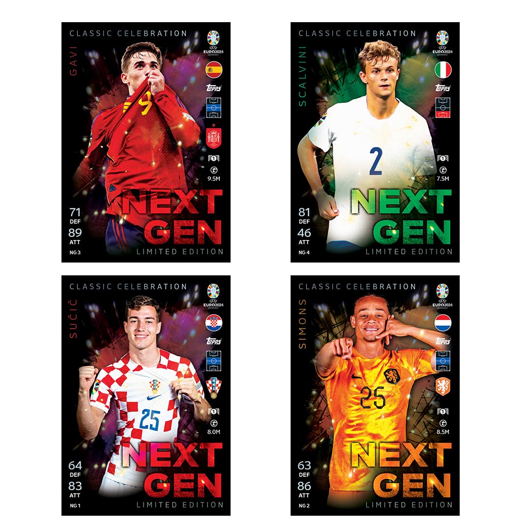 Topps: 2024 Match Attax Euro Mega Tin 2 - Next Gen Card Game Topps