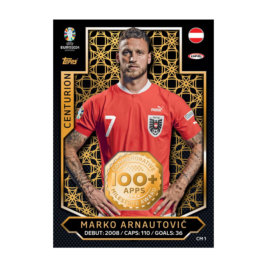 Topps: 2024 Match Attax Euros Mega Tin 3 - International Icons Card Game Topps
