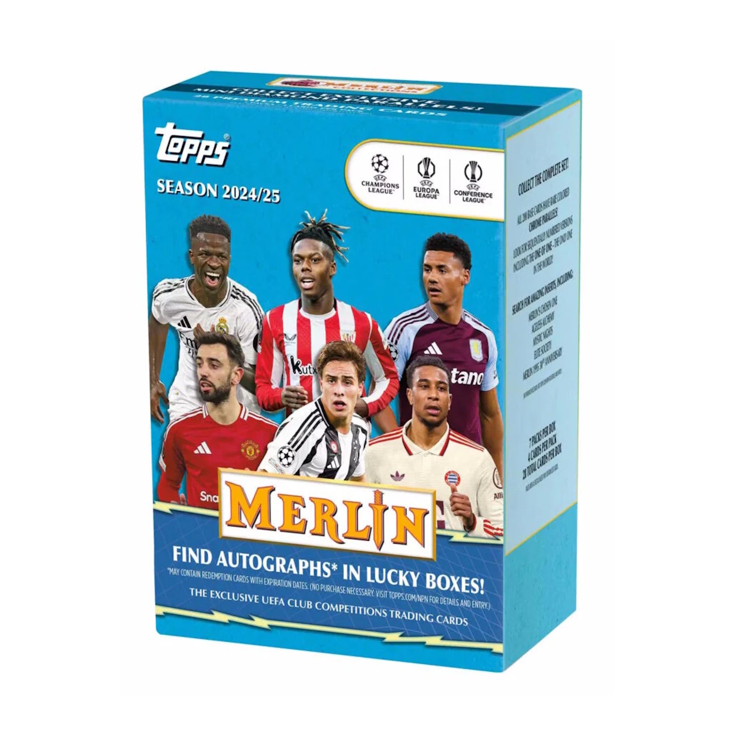 Topps: 2024-25 Merlin UEFA Club Soccer Blaster Box - 7 Packs Sports Cards Topps