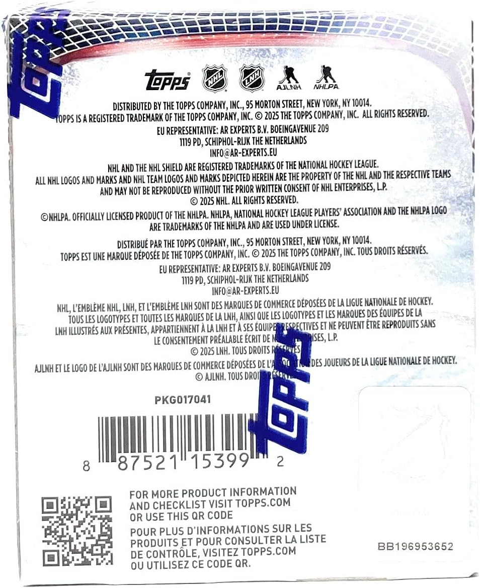 Topps: 2025-26 NHL Hockey Sticker Collection Box - 50 Packs Sports Cards Topps