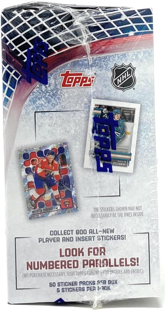 Topps: 2025-26 NHL Hockey Sticker Collection Box - 50 Packs Sports Cards Topps