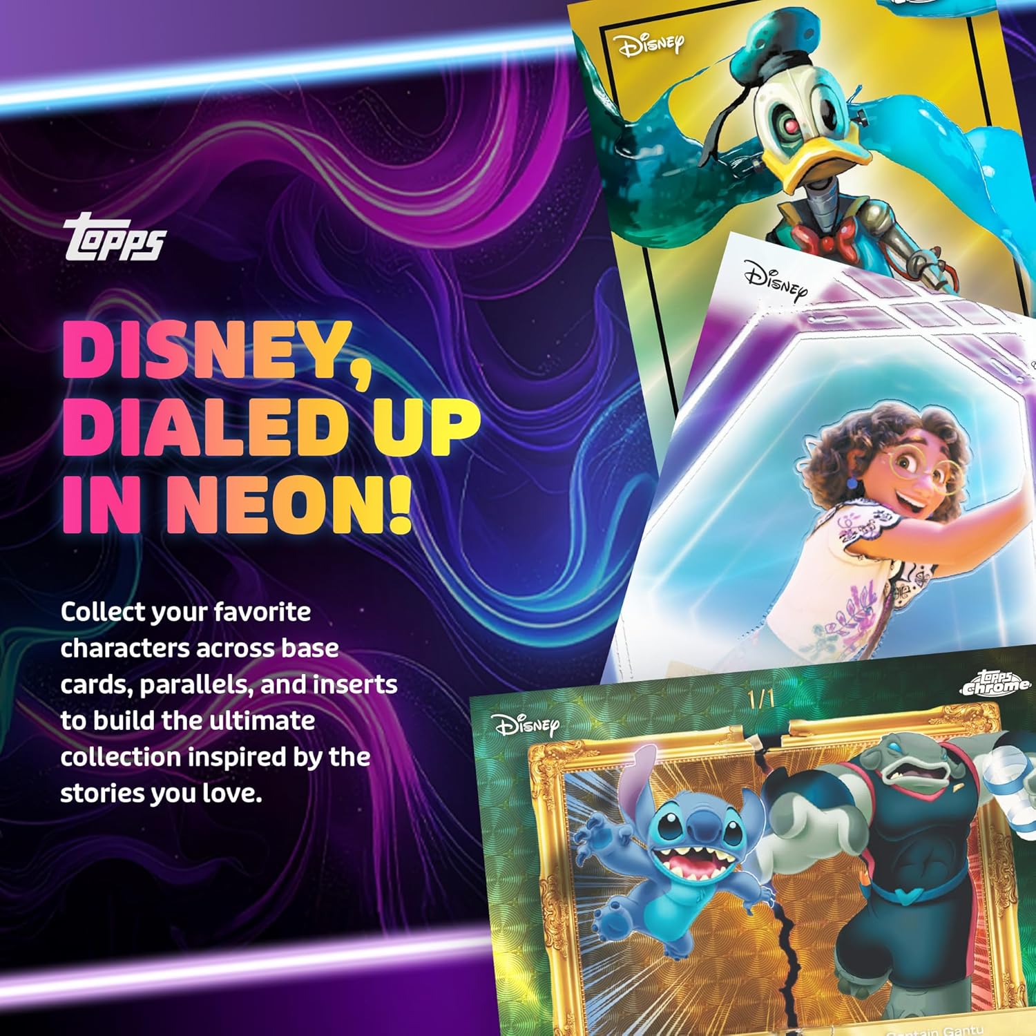 Topps: 2026 Neon Disney Blaster Box - 7 Packs Sports Cards Topps