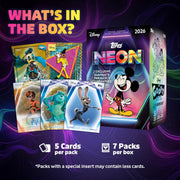 Topps: 2026 Neon Disney Blaster Box - 7 Packs Sports Cards Topps