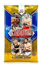Topps: 2025 Stadium Club UFC Blaster Box - 6 Packs Sports Cards Topps
