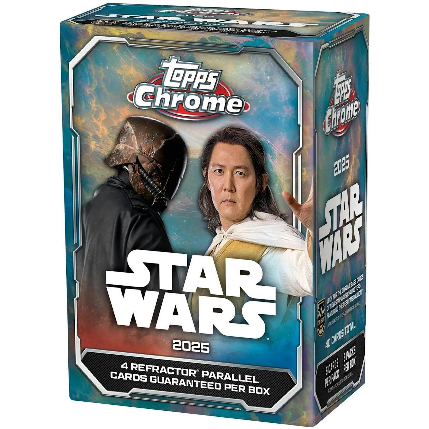 Topps: 2025 Chrome Star Wars Blaster Box - 8 Packs Card Game Topps