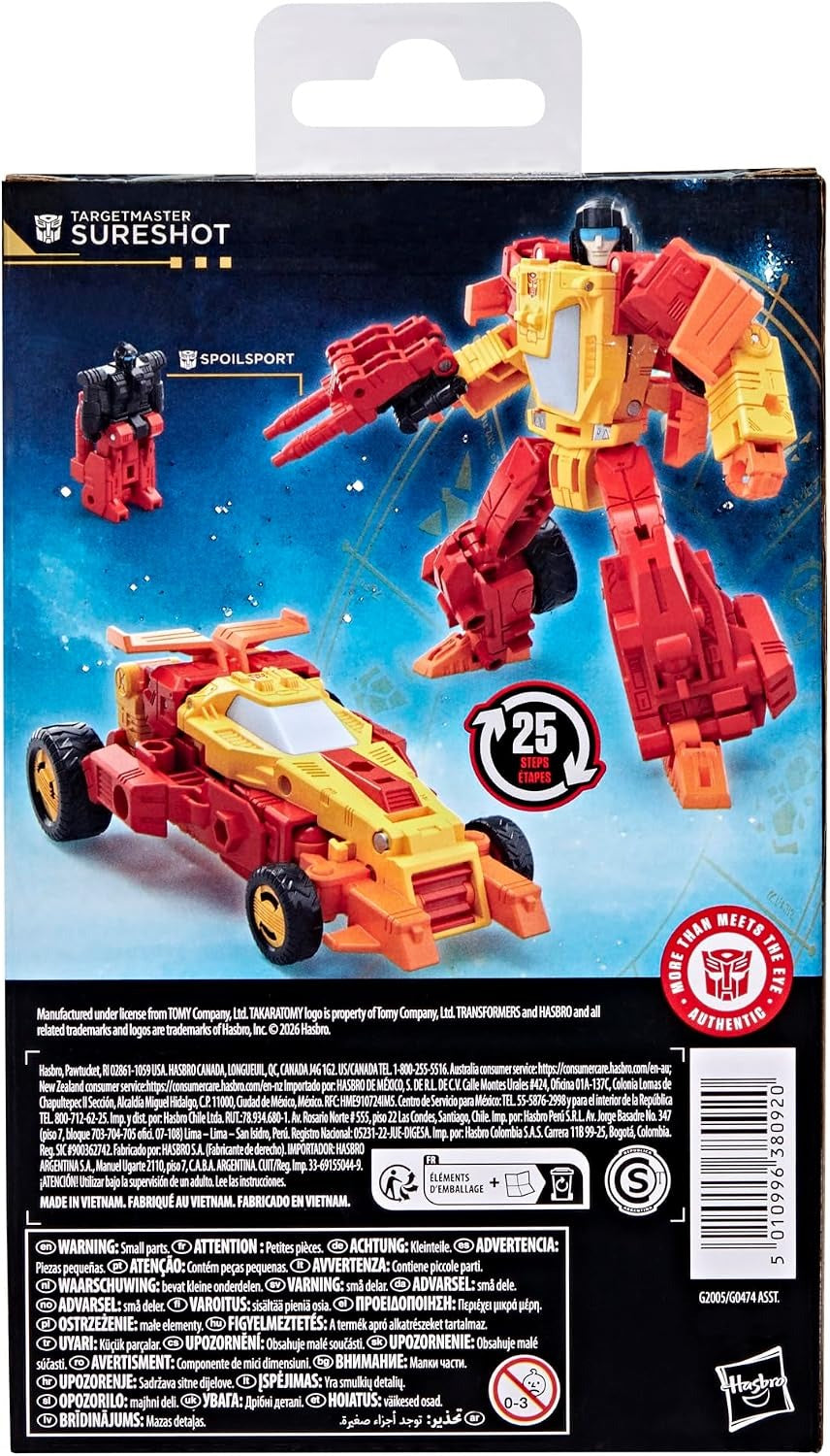 Transformers Age of the Primes: Targetmaster Sureshot Toys & Games Hasbro