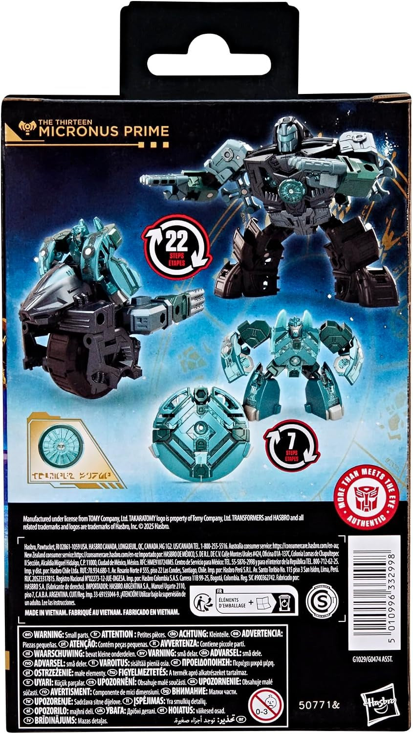 Transformers Age of the Primes: The Thirteen Micronus Prime Toys & Games Hasbro