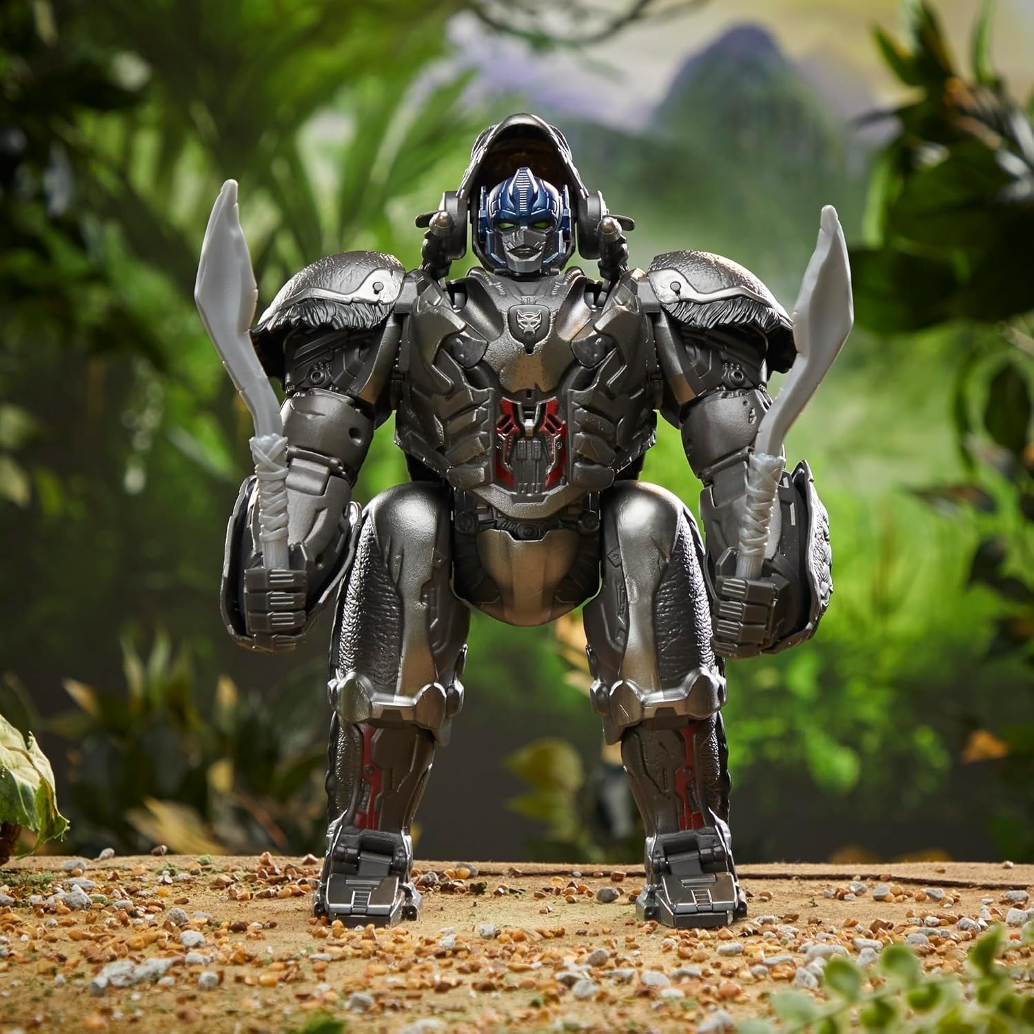 Transformers Rise of the Beasts: Command and Convert Optimus Primal Toys & Games Hasbro
