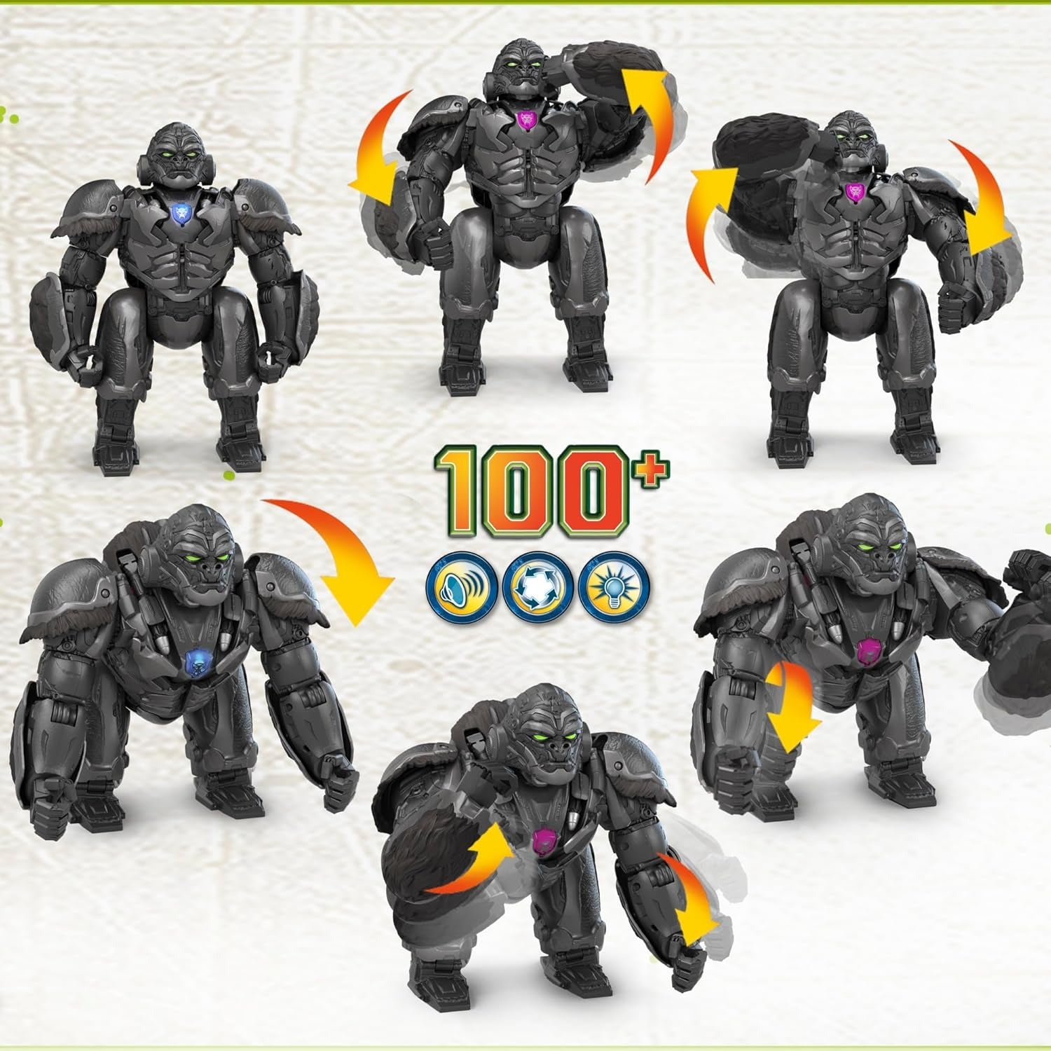 Transformers Rise of the Beasts: Command and Convert Optimus Primal Toys & Games Hasbro
