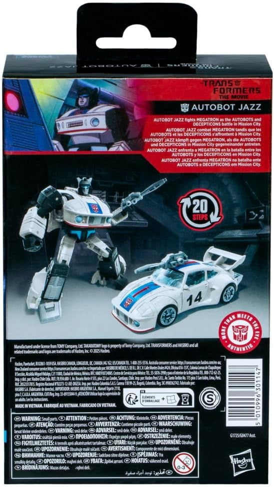 Transformers Toys Studio Series Deluxe Class: Transformers The Movie - Autobot Jazz Toys & Games Hasbro