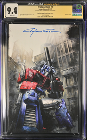 Transformers: #1 [Clayton Crain CGC 9.4 Exclusive Signed 12th print] 2025 Comics Image Comics