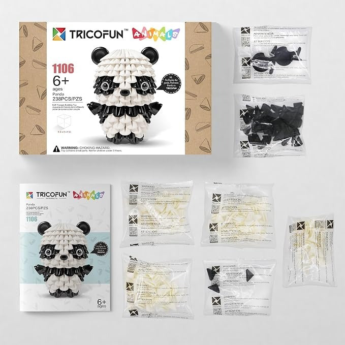Tricofun Animals: Paxton the Panda Building Kit Toys & Games Tricofun