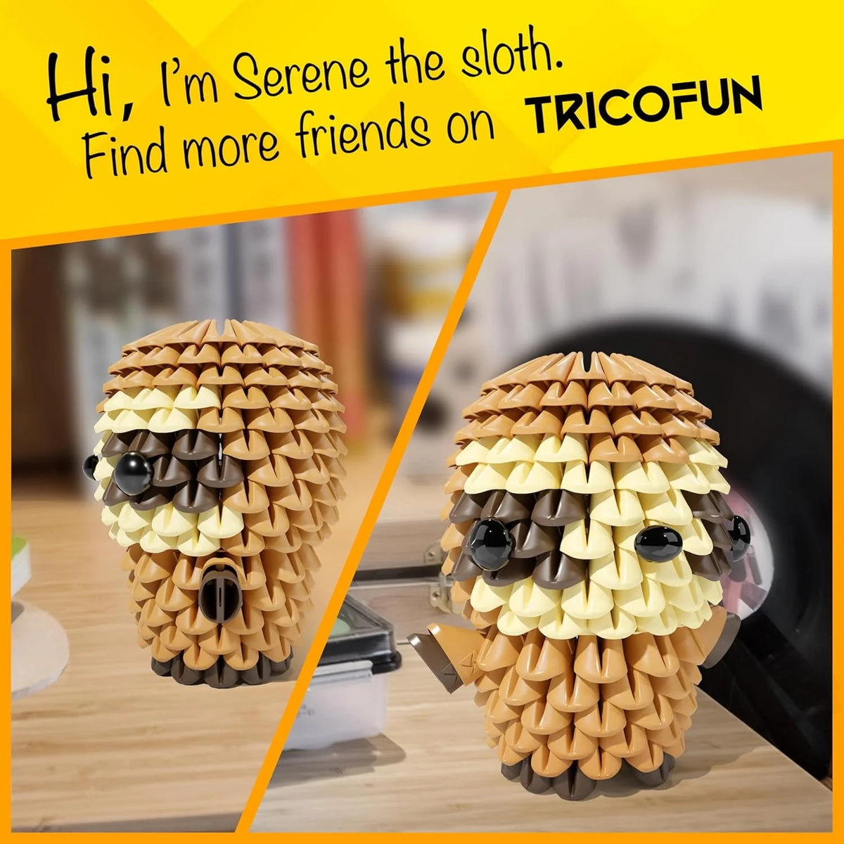 Tricofun Animals: Serene the Sloth Building Kit Toys & Games Tricofun