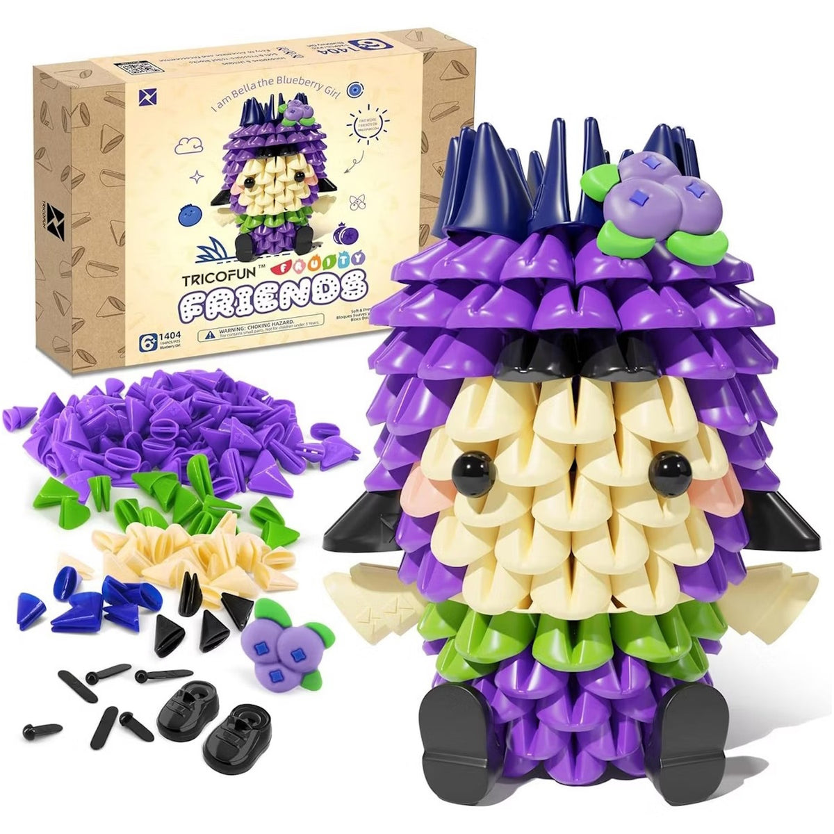 Tricofun Fruity Friends: Bella the Blueberry - 1404 Toys & Games Tricofun