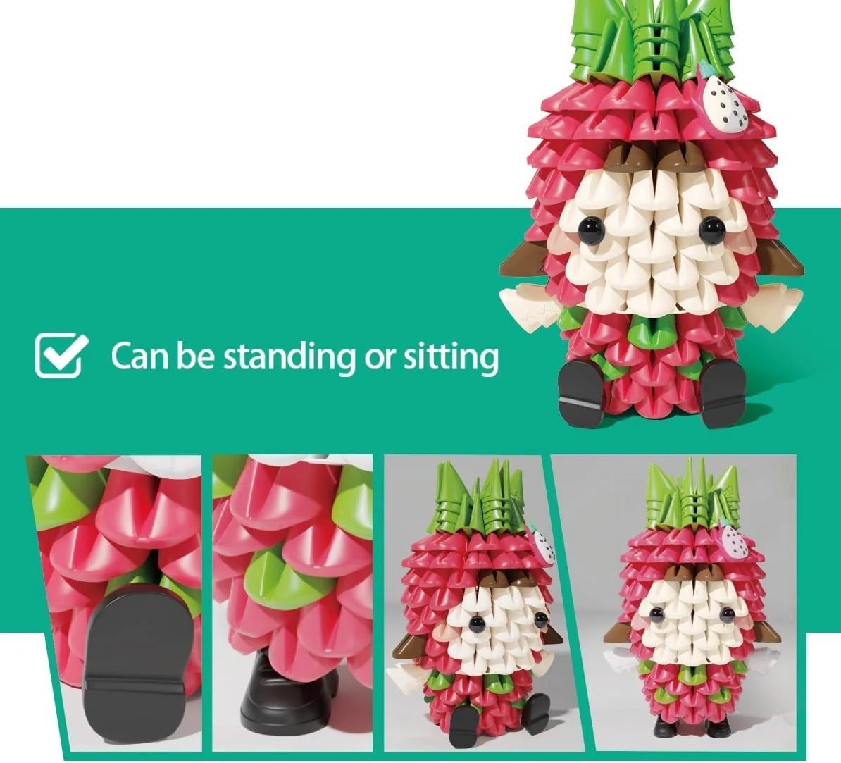 Tricofun Fruity Friends: Dara the Dragon Fruit Girl Toys & Games Tricofun