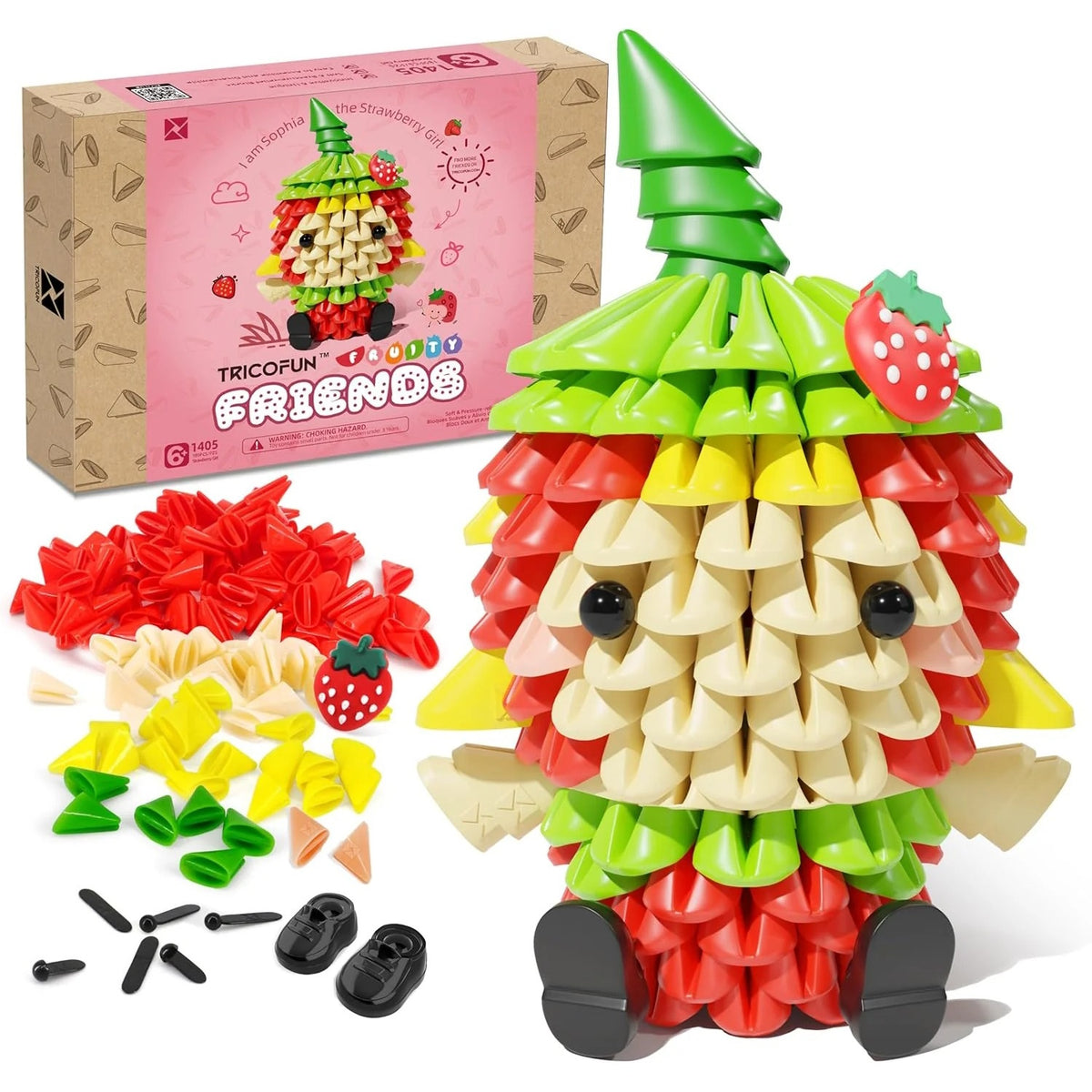 Tricofun Fruity Friends: Sophia the Strawberry Girl Toys & Games Tricofun