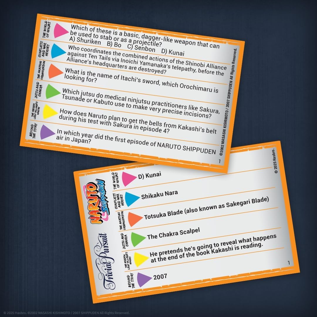 Trivial Pursuit - Naruto Shippuden Edition [Board Game, 2+ Players] Board Game OPGames