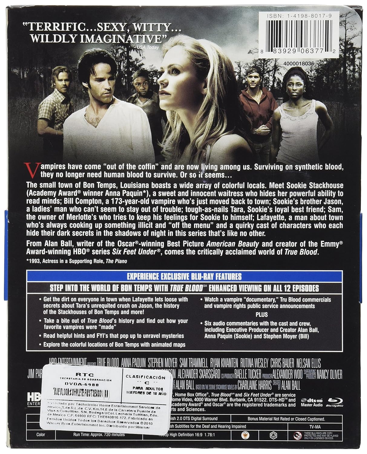 True Blood: The Complete First Season [Blu-Ray] Blu-Ray Box Set / Series HBO   