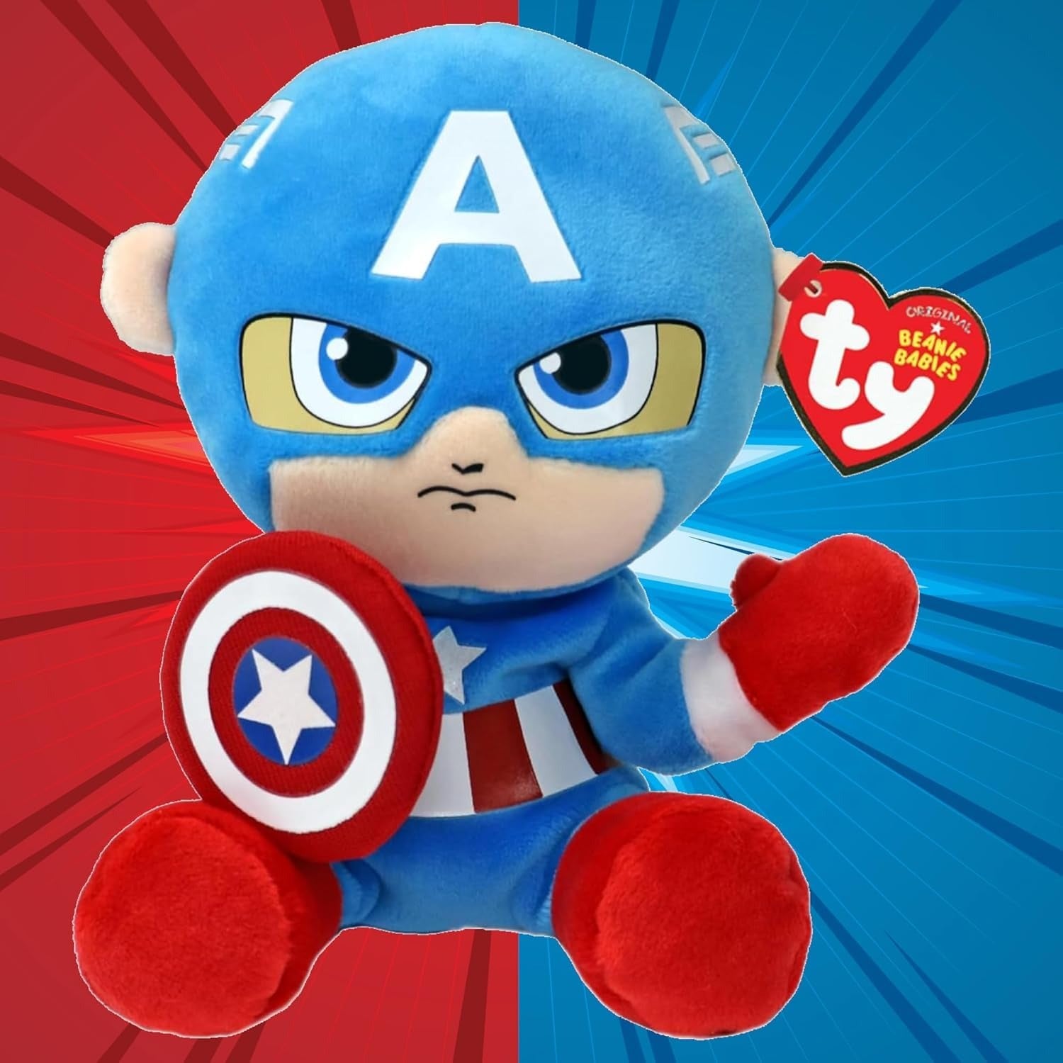 Ty Beanie Babies: Marvel Collection - Captain America Toys & Games Ty Inc.