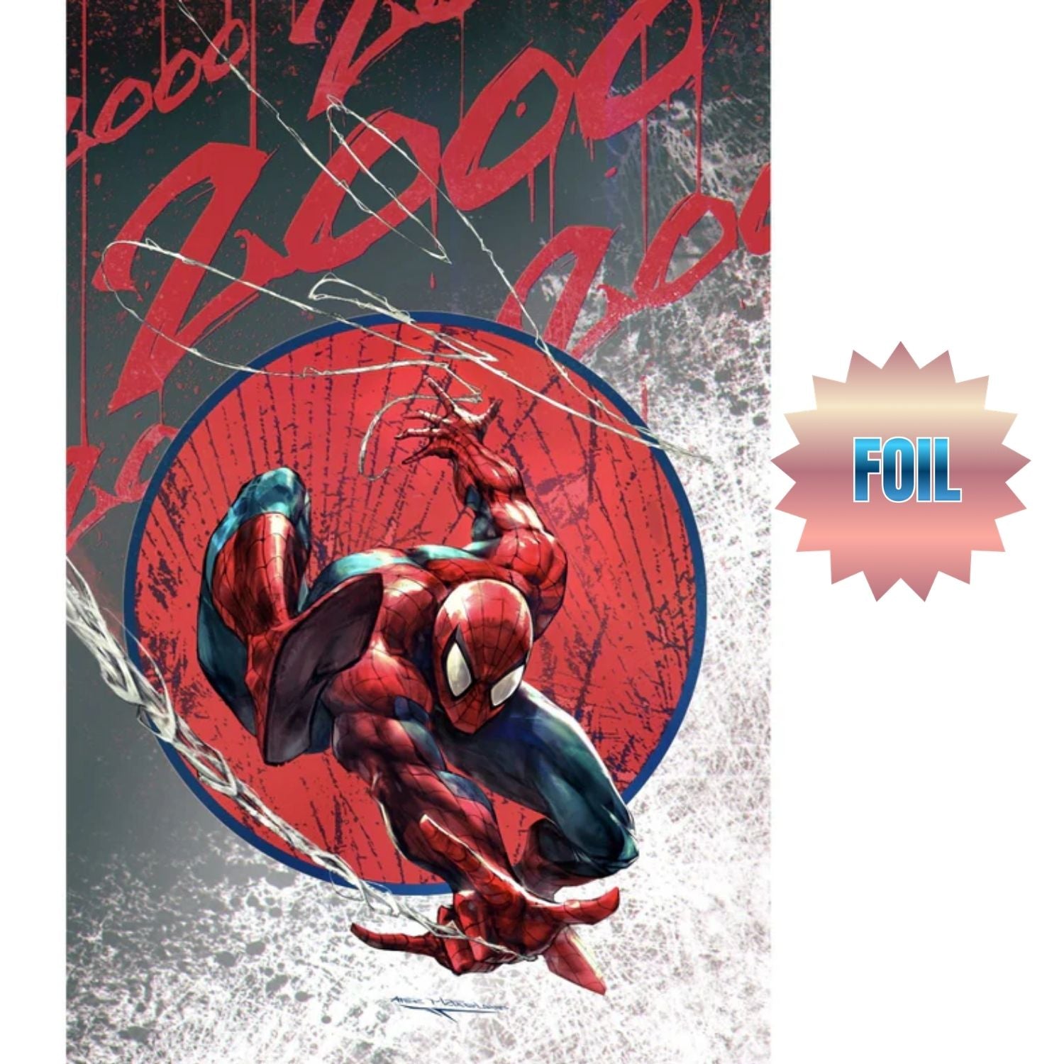 Ultimate Spider-Man: #1 [Ivan Tao Virgin Foil Shopville Exclusive Todd McFarlane Homage] 2025 Comics Marvel Comics