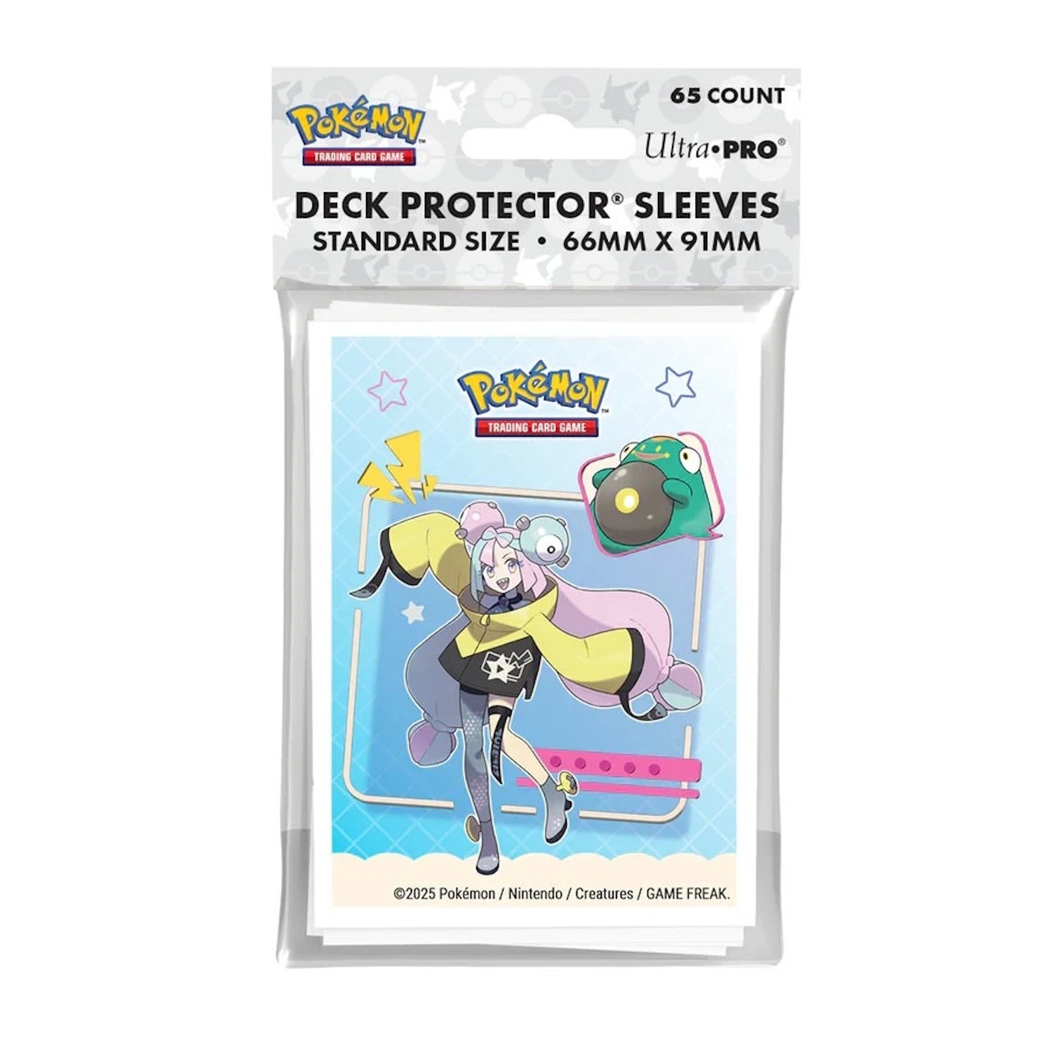 Ultra Pro: Pokemon Iono and Bellibolt Card Sleeves - 65 Pack - 66mm x 91mm Card Game Ultra Pro