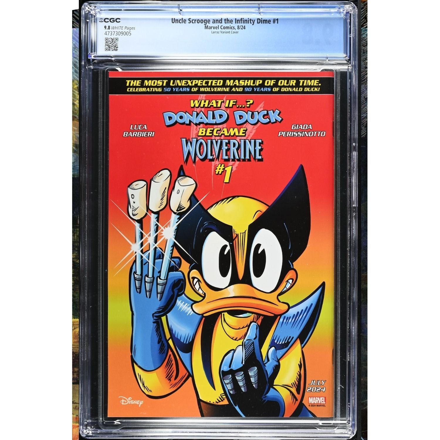 Uncle Scrooge And The Infinity Dime: #1 [Pepe Larraz CGC 9.8 CVR K - 1:100] 2024 Comics Marvel Comics