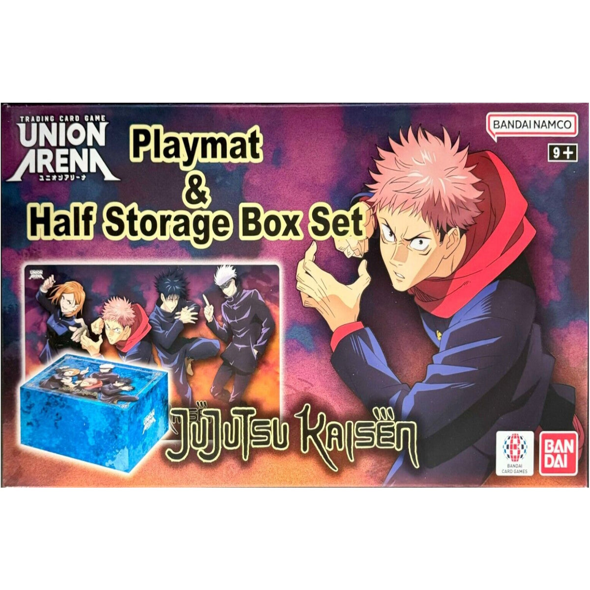 Union Arena TCG: Jujutsu Kaisen Playmat and Half Storage Box Set Card Game Bandai Namco