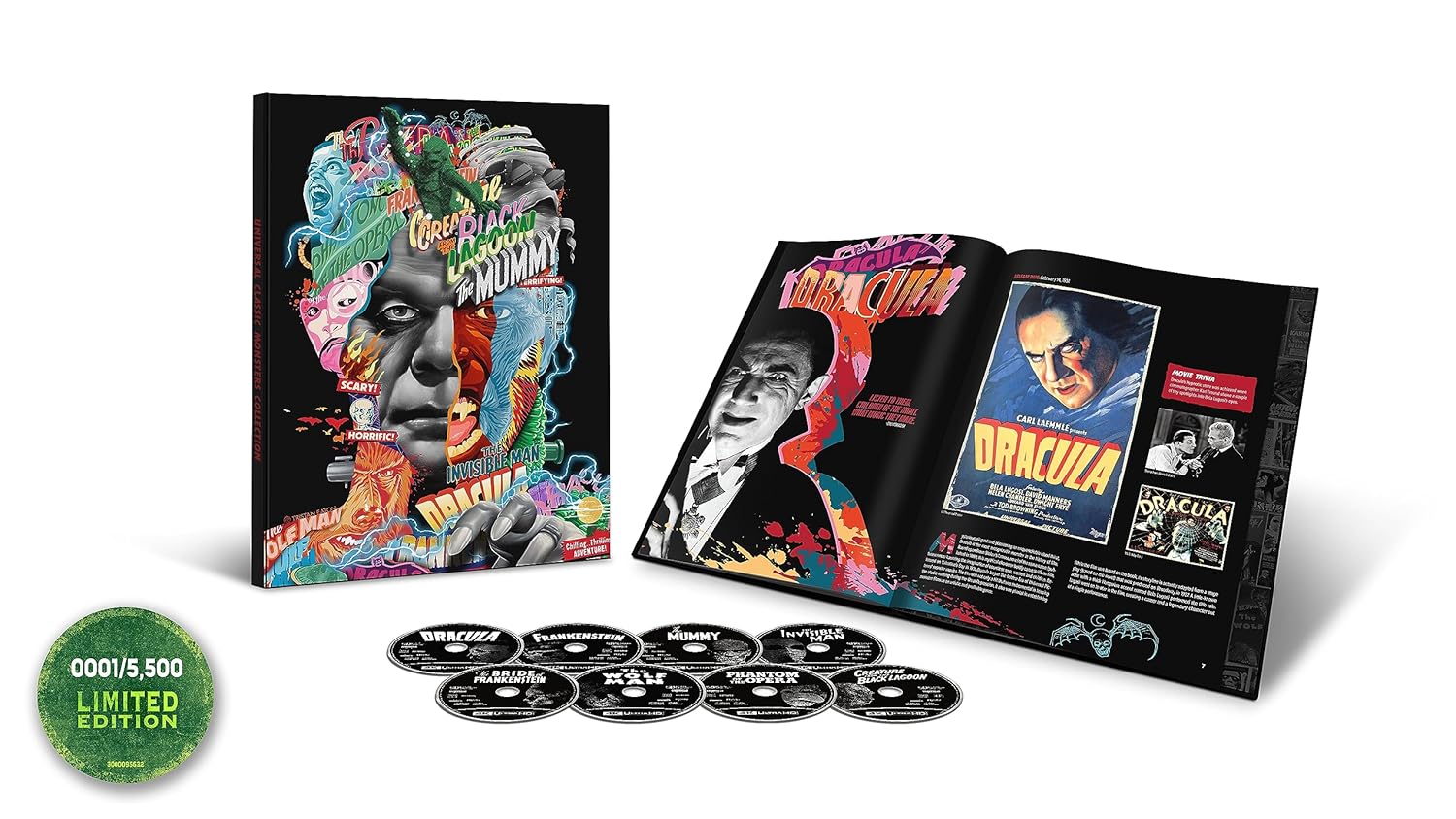 Universal Classic Monsters Limited Edition Collection [Blu-Ray + 4K UHD] Blu-Ray Collector Universal Pictures   