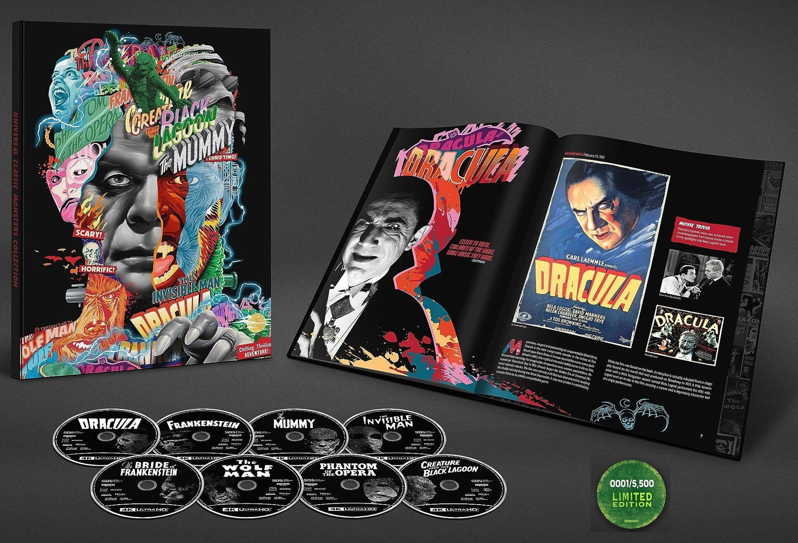 Universal Classic Monsters Limited Edition Collection [Blu-Ray + 4K UHD] + Digital Blu-Ray 4K Movie Universal Pictures   