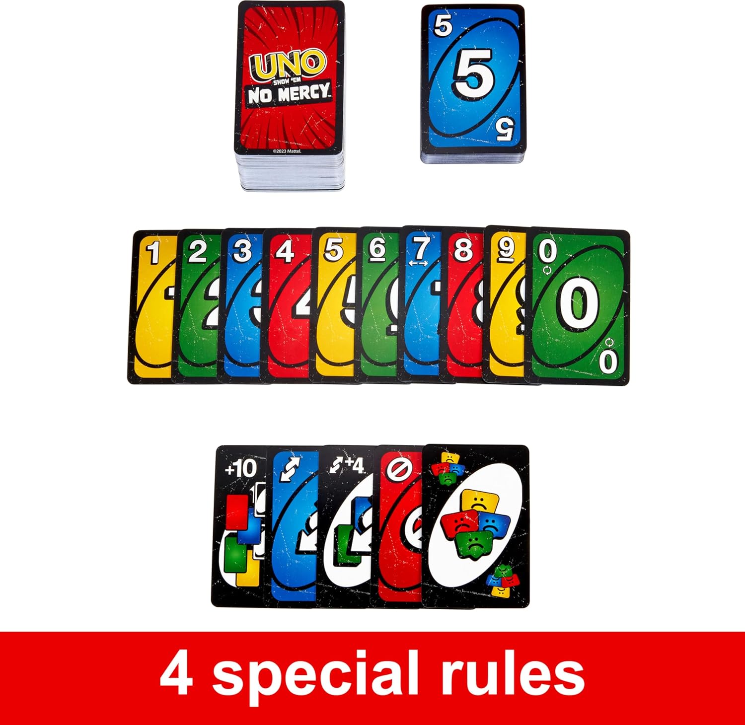 UNO: Show' Em No Mercy Card Game Board Game Mattel