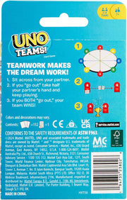 UNO Teams! Board Game Mattel