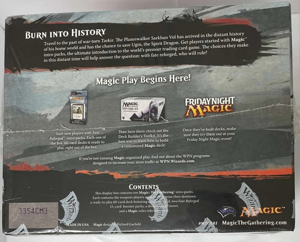Magic: The Gathering TCG: Fate Reforged Intro Pack - Set of 10 Card Game Wizards of the Coast