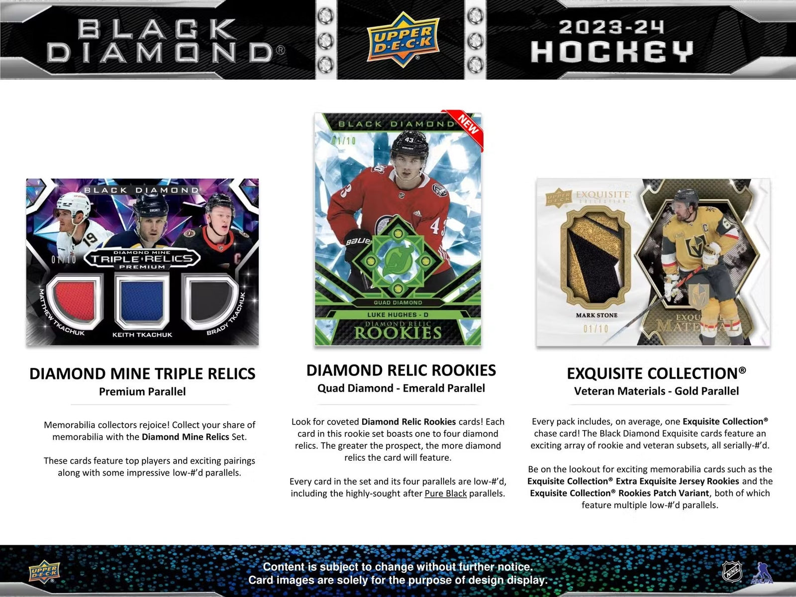 Upper Deck: 2023-24 Black Diamond Hockey Hobby Box Sporting Goods Upper Deck