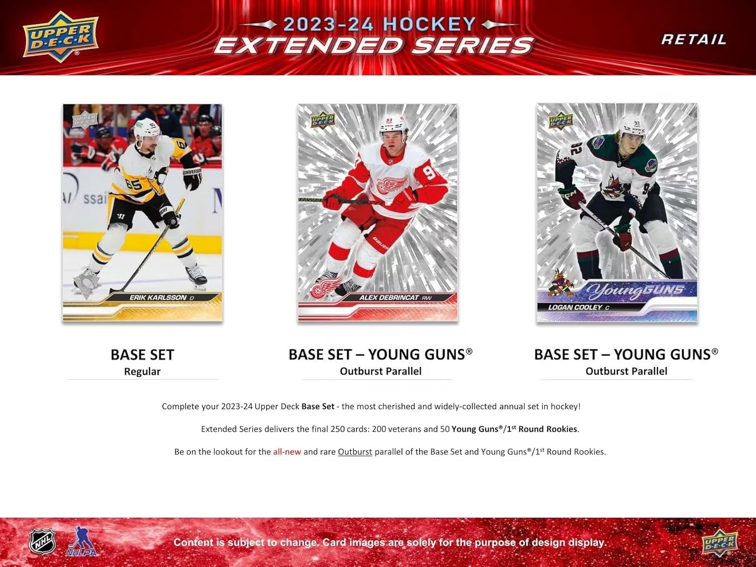 Upper Deck: 2023-24 Extended Series Hockey Blaster Box - 4 Packs Toys & Games Upper Deck