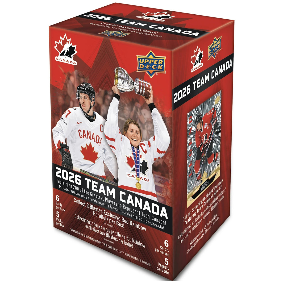 Upper Deck: 2026 Team Canada Blaster Box Sports Cards Upper Deck
