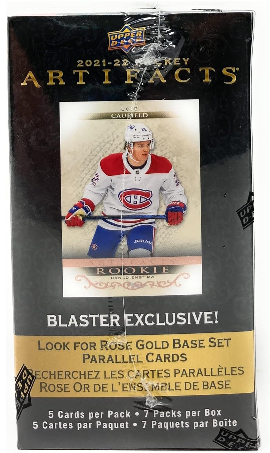 Upper Deck: 2021-22 Artifacts Hockey Blaster Box - 7 Packs Sports Cards Upper Deck
