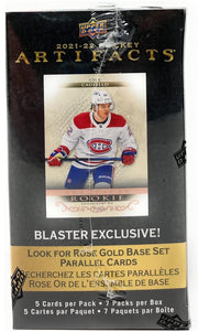 Upper Deck: 2021-22 Artifacts Hockey Blaster Box - 7 Packs Sports Cards Upper Deck