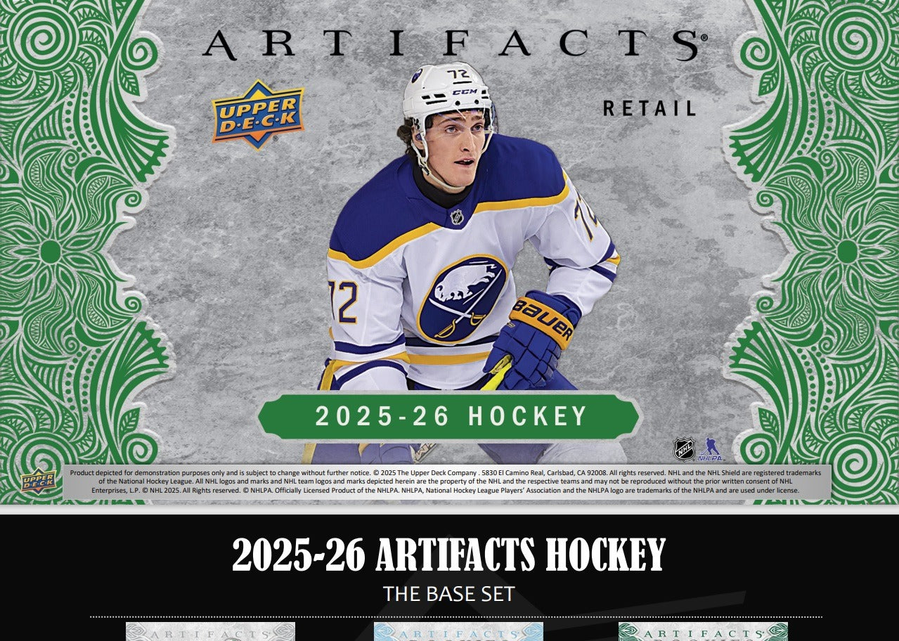 Upper Deck: 2025-26 Artifacts Hockey Blaster Box - 6 Packs Sports Cards Upper Deck