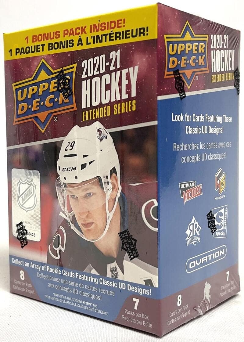 Upper Deck: 2020-21 Extended Series Hockey Blaster Box Sports Cards Upper Deck