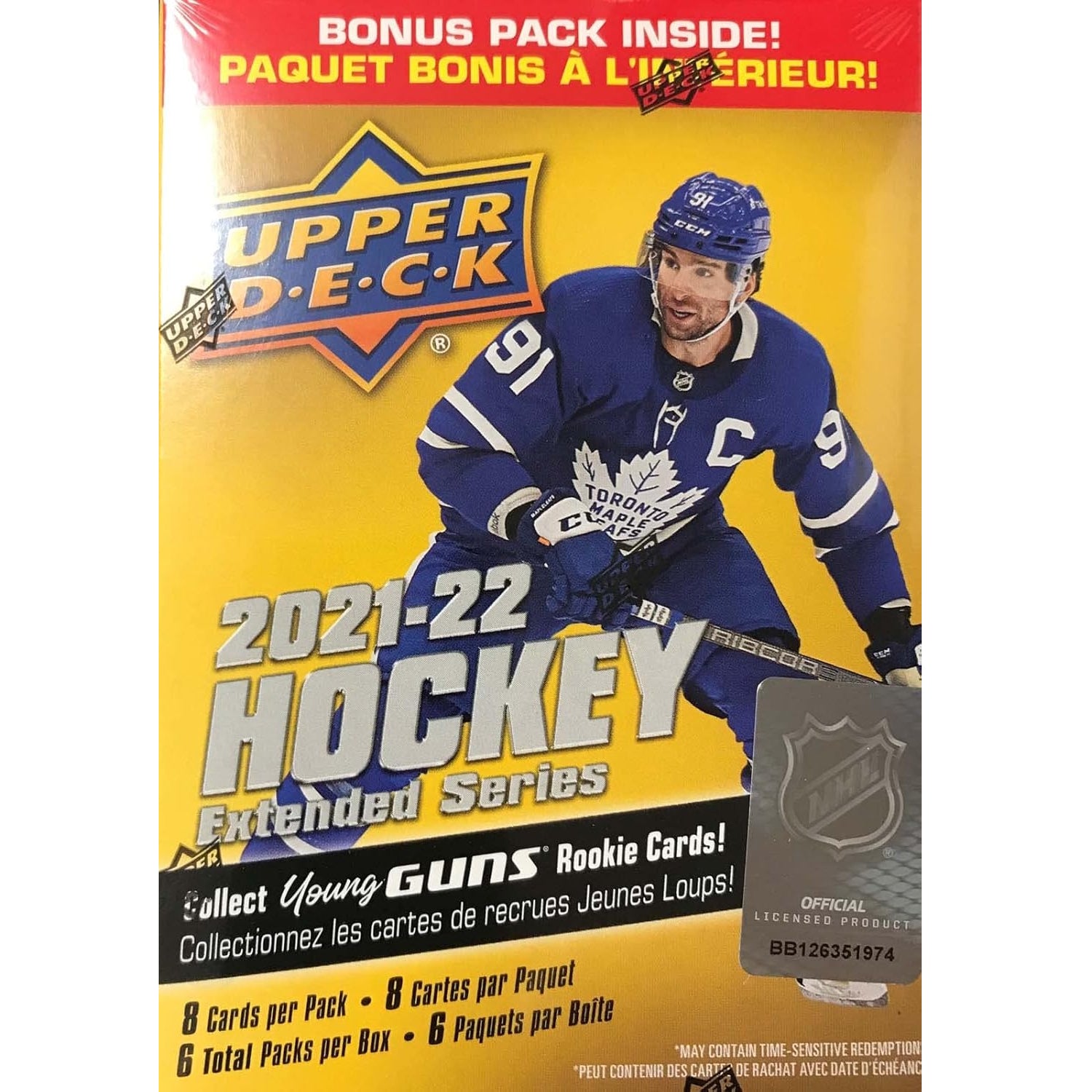 Upper Deck: 2021-22 Extended Series Hockey Blaster Box Sports Cards Upper Deck