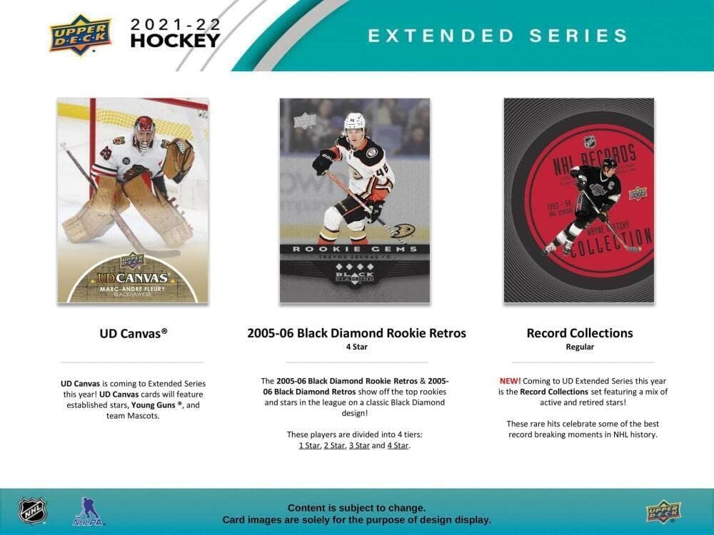 Upper Deck: 2021-22 Extended Series Hockey Blaster Box Sports Cards Upper Deck