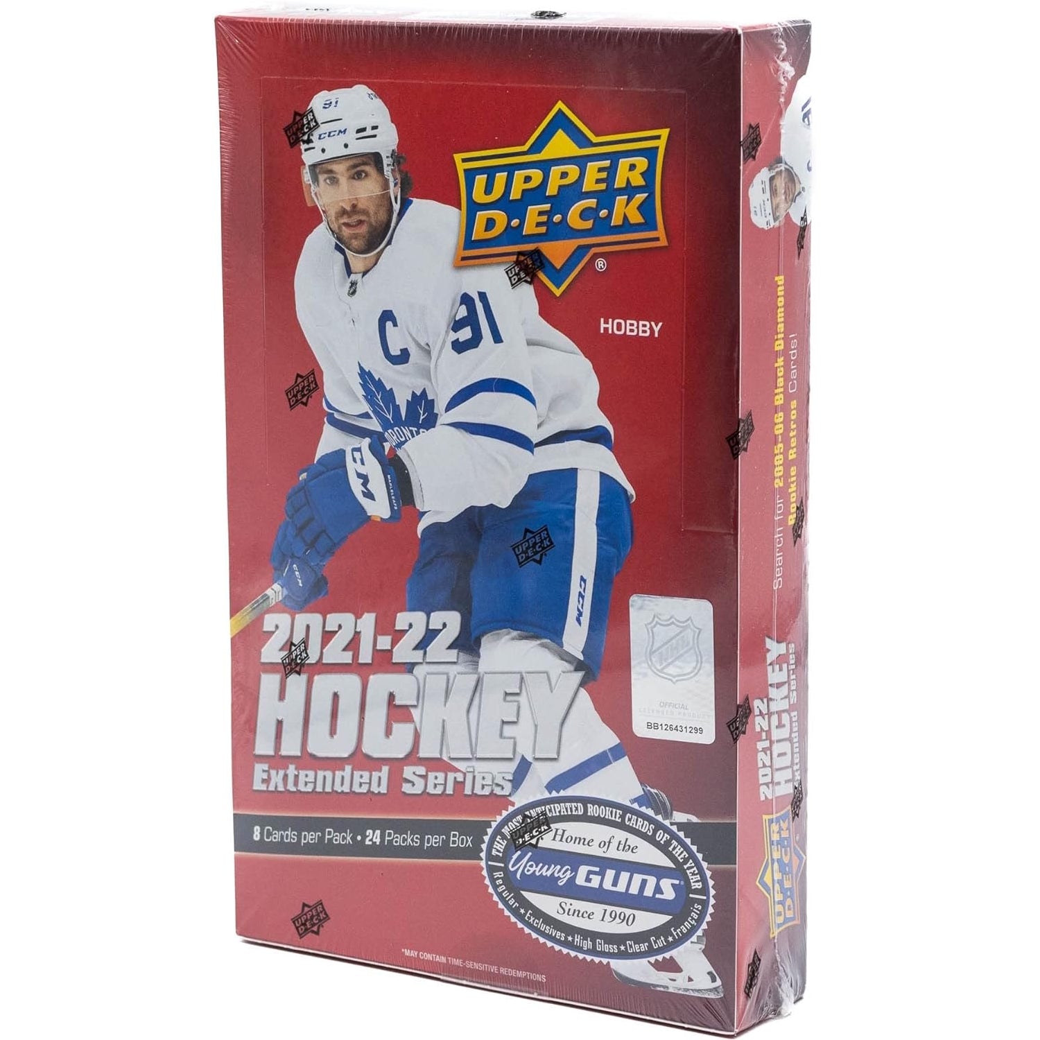 Upper Deck: 2021-22 Extended Series Hockey Hobby Box - 24 Packs Sports Cards Upper Deck