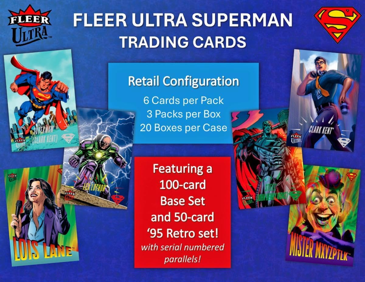 Upper Deck: 2026 Fleer Ultra Superman Blaster Box - 3 Packs Sports Cards Upper Deck