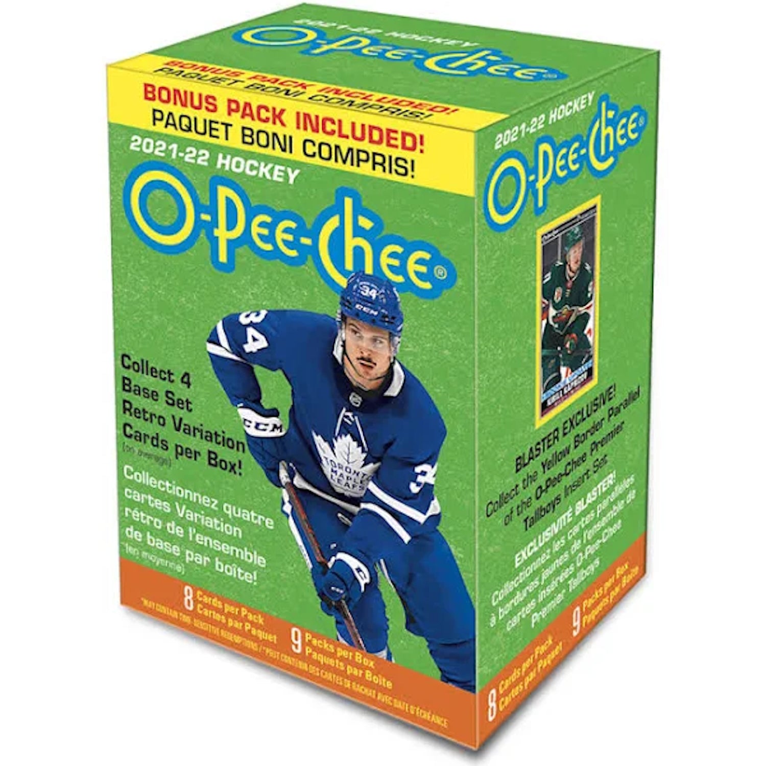 Upper Deck: 2021-22 O-Pee-Chee Blaster Box - 9 Packs Sports Cards Upper Deck