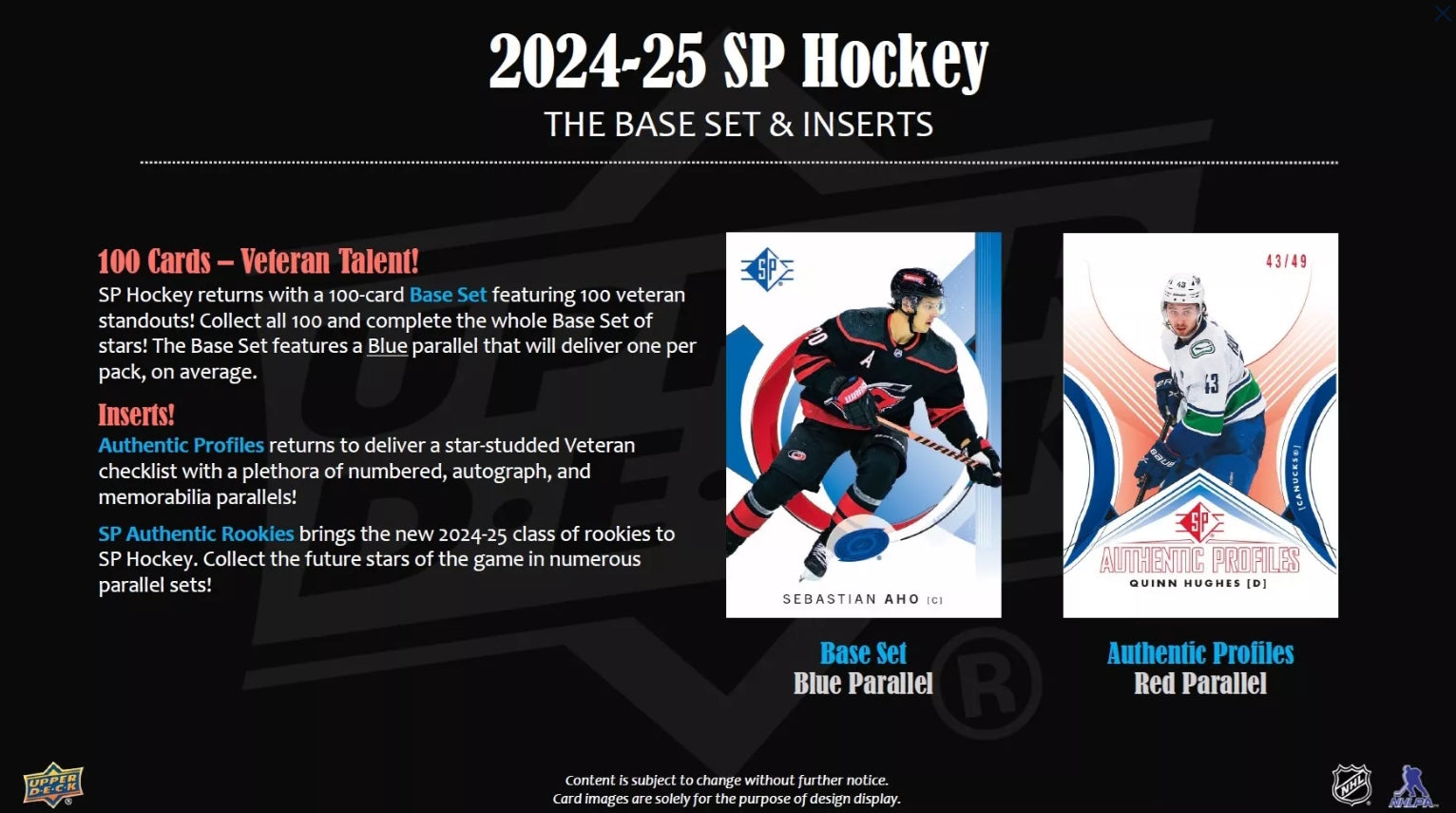 Upper Deck: 2024-25 SP Hockey Blaster Box - 8 Packs Sports Cards Upper Deck