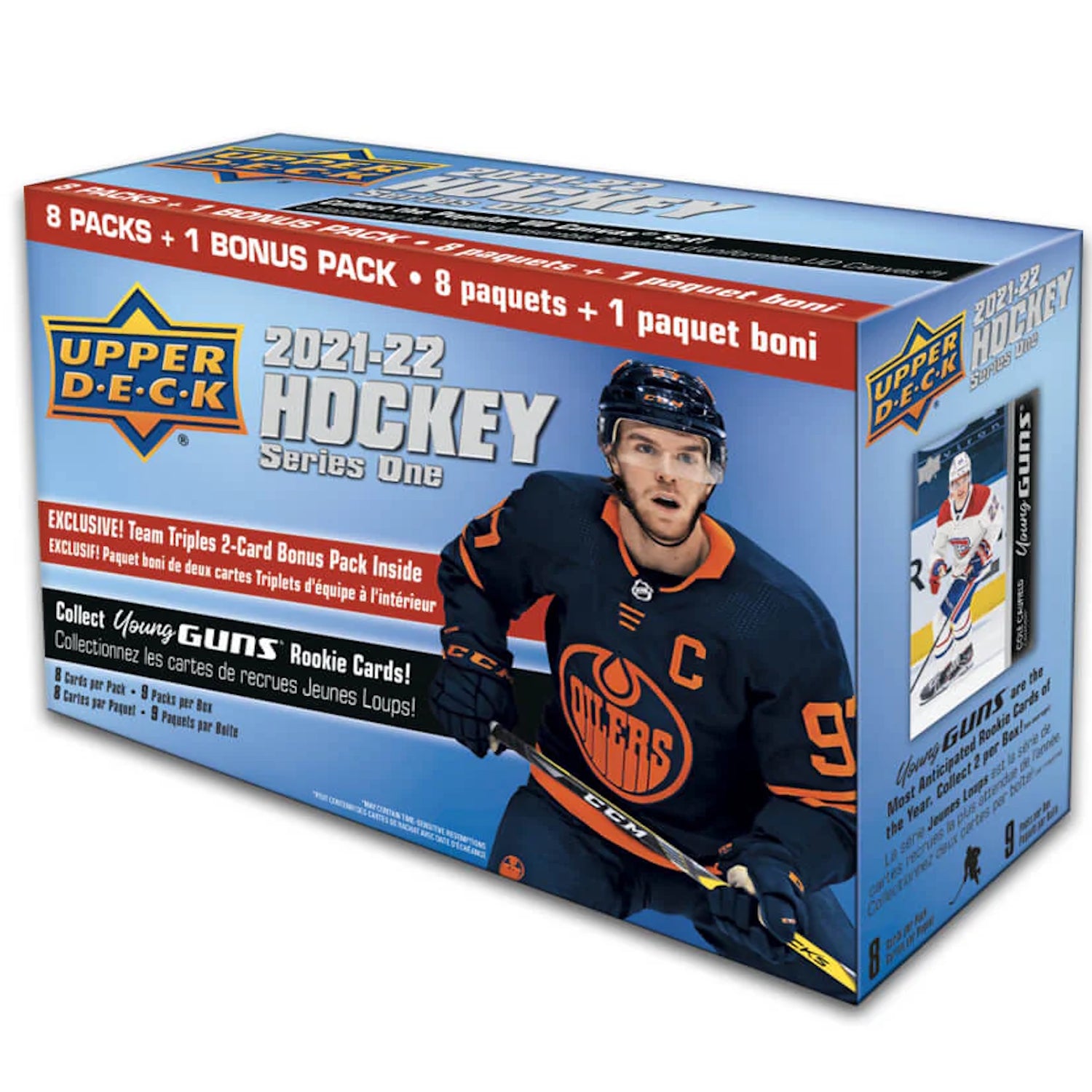 Upper Deck: 2021-22 Series 1 Hockey Triples Blaster - 9 Packs Sports Cards Upper Deck
