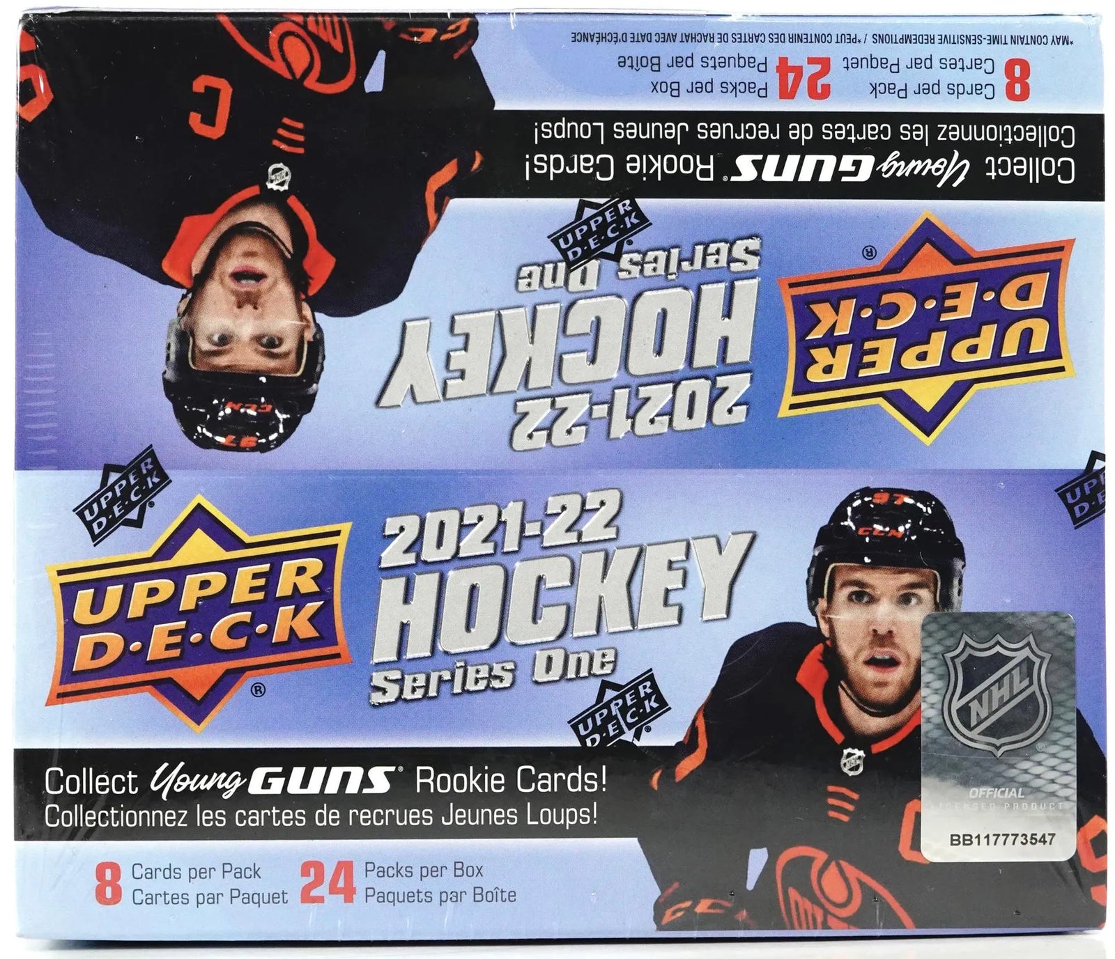 Upper Deck: 2021-22 Series 1 Hockey Retail Box - 24 Packs Sports Cards Upper Deck