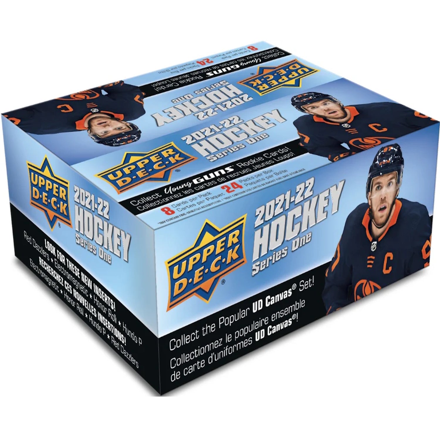 Upper Deck: 2021-22 Series 1 Hockey Retail Box - 24 Packs Sports Cards Upper Deck